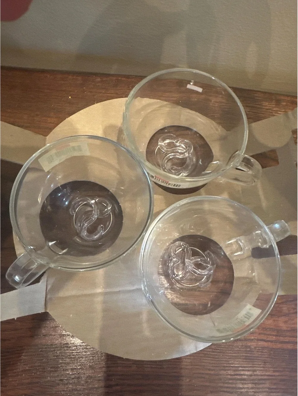 Vintage Bodum France Glass Coffee Cup Set of 6 Tapered NOS #5715-10B